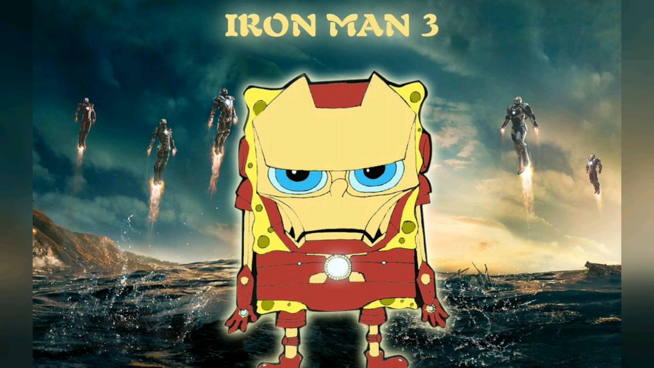 海绵宝宝cos漫威钢铁侠