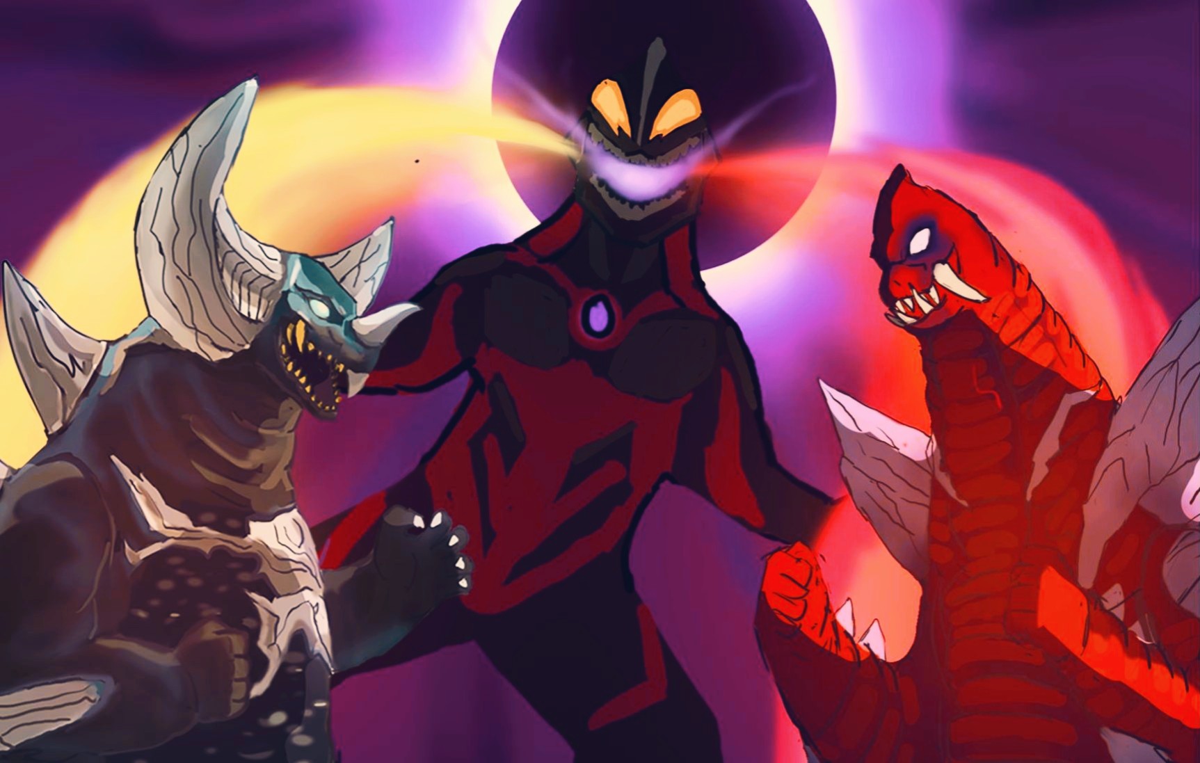 贝利亚融合兽:斯菲亚哥莫拉 斯菲亚雷德王,斯菲亚骷髅哥莫拉登场!