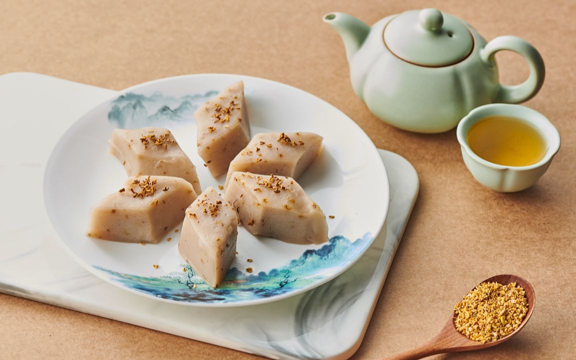 深闺佳人的心头好软糯香甜的藕粉桂花糖糕