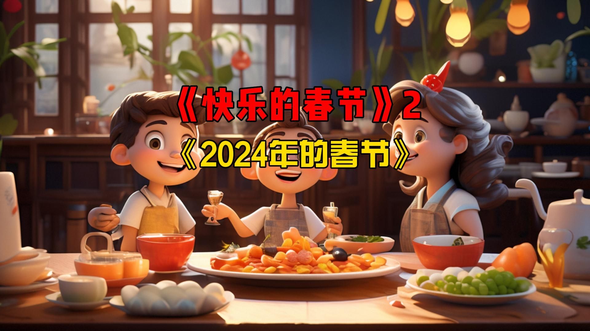 小学作文《2024年的春节》小学作文《快乐的春节》2哔哩哔哩bilibili