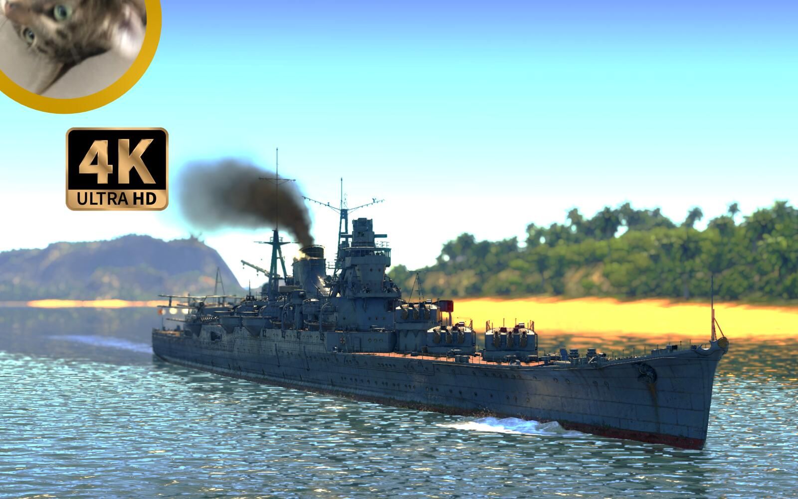 活动作品海战日巡良品铃谷号轻巡洋舰战争雷霆海战测评01sword4k