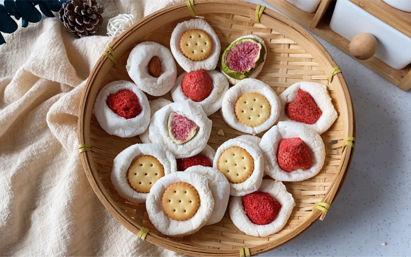 超简单颜值高的棉花糖饼干 手残党也能做的饼干