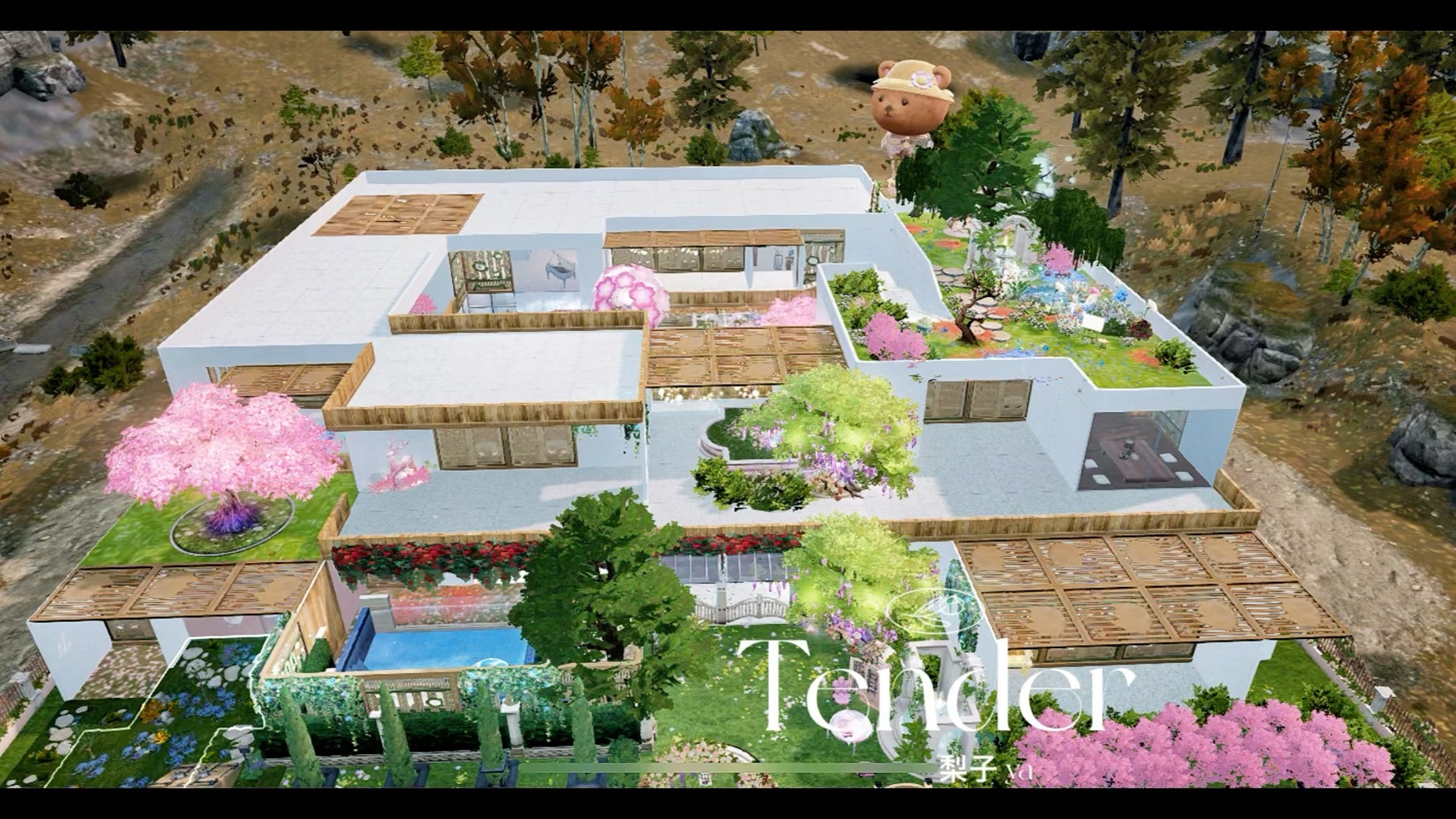 明日之后双人大地基 15✖️16 猫咖🐱主题建筑