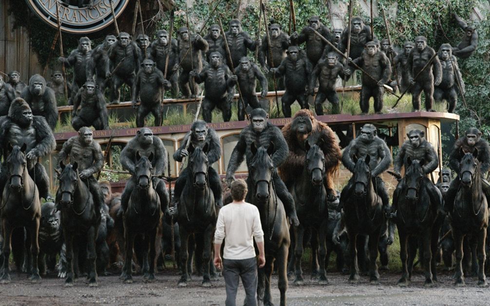 【艾比影谈】猩猩拿起武器对抗人类,人猿大战拉开帷幕!