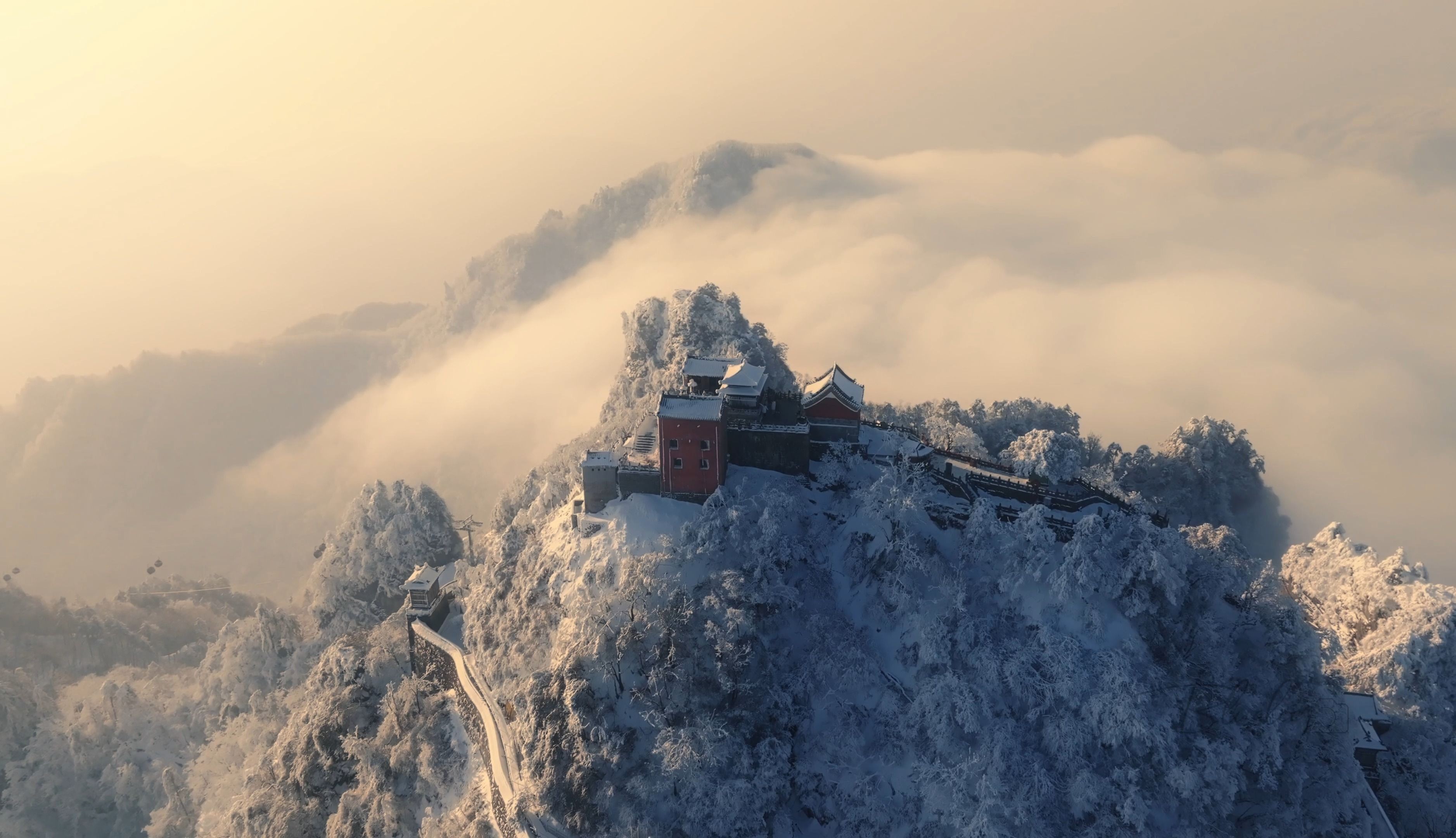 [图]大岳武当|雪景金顶