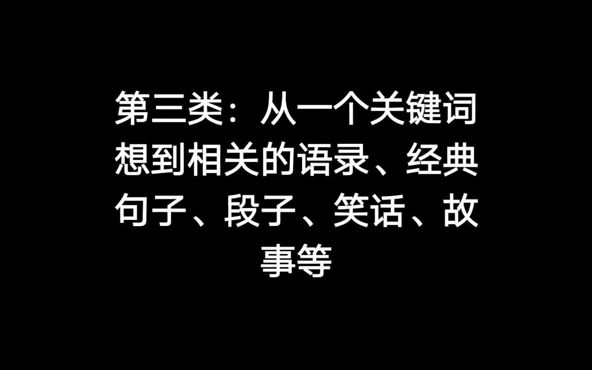 [图]口才训练方法：关键词联想训练法