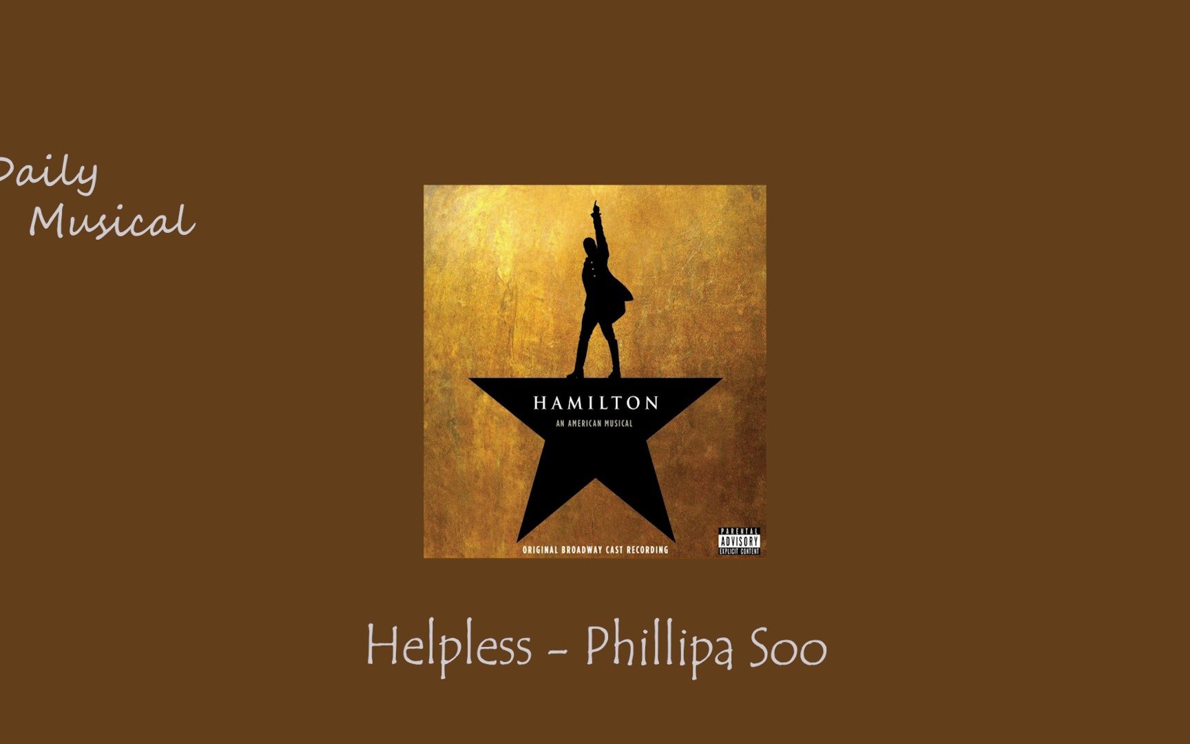 [图]音乐剧日推歌单 l Tuesday l Helpless - Phillipa Soo