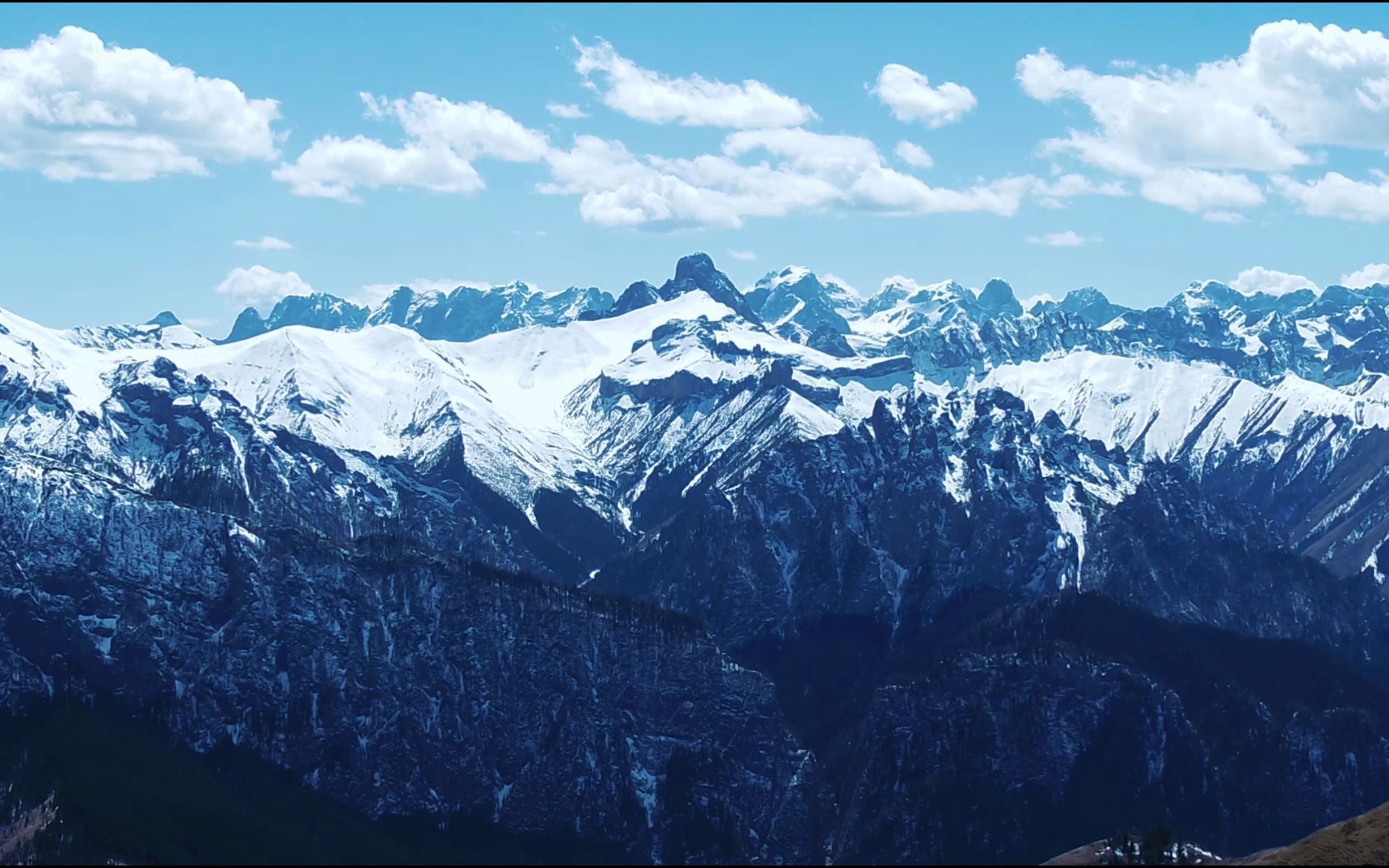 甘南州卓尼县大峪沟雪山哔哩哔哩bilibili