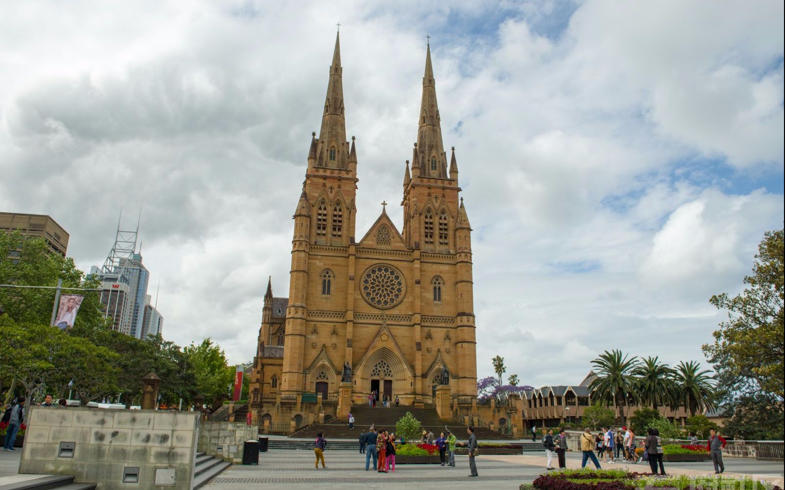 悉尼圣玛丽亚大教堂灯光秀