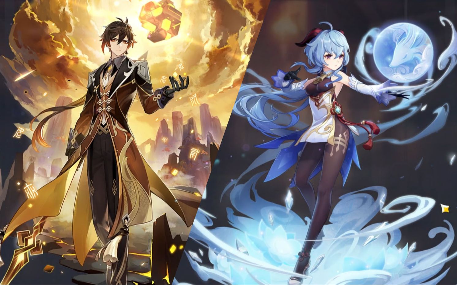 三连钟离甘雨这么来!