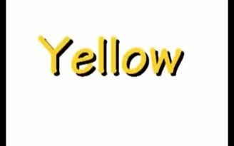 [图]常见词Yellow(黄色)  颜色英文歌