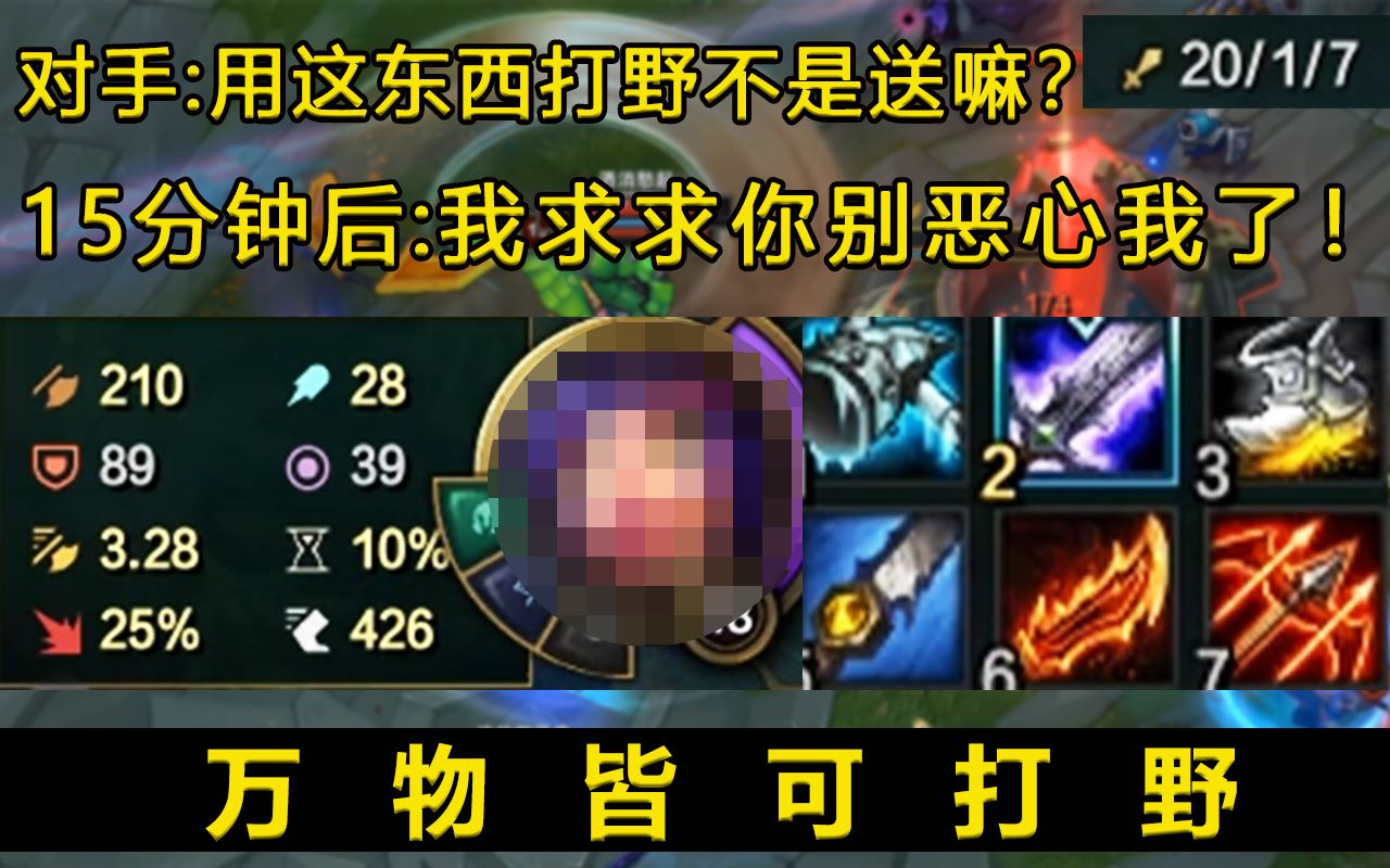 谁说这英雄不能打野的我不仅打还要乱杀万物皆可打野