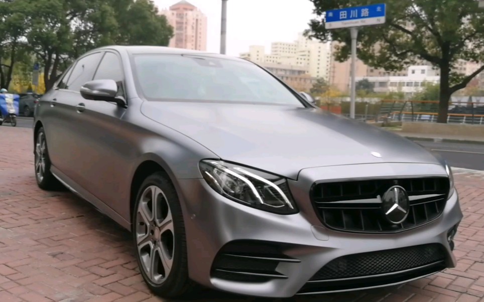 奔驰e 变装 电光金属深空灰