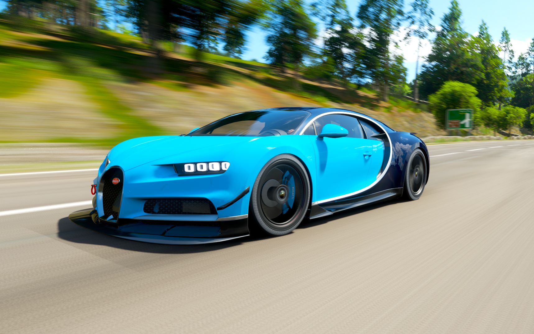 活动作品地平线4布加迪chiron试驾