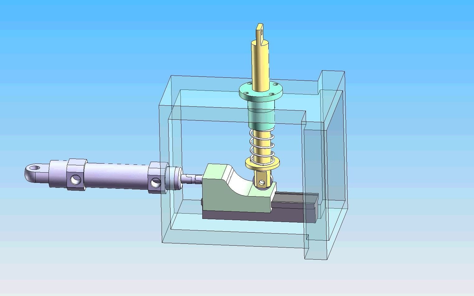 平板凸轮任意变速直线机构composer动画设计原理展示