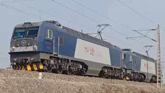 京局石段HXD3B-0135/0139单机开51013次永清站一道通过