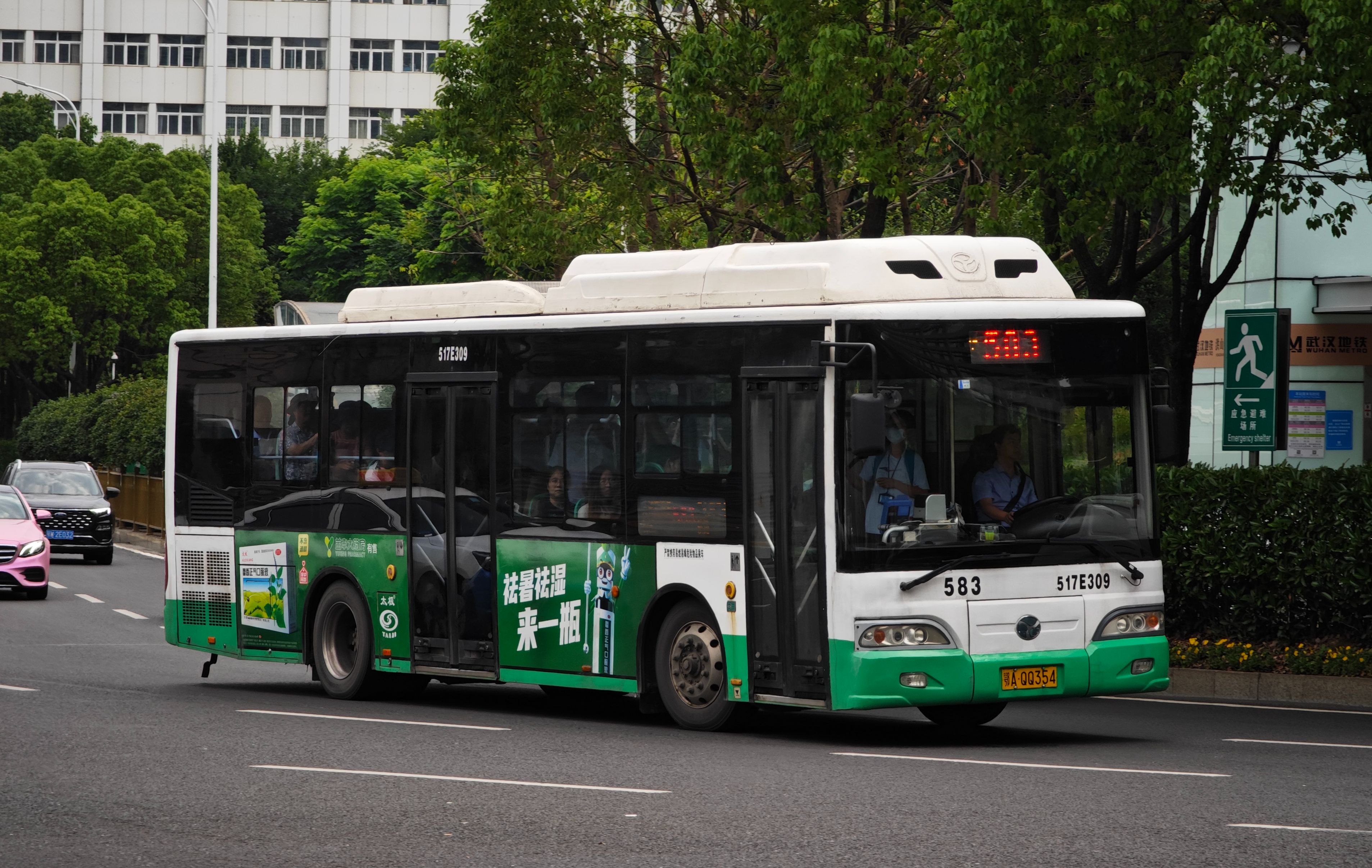 武汉公交扬子江wg6100nh5(上柴发动机,allison 6at)运行实录