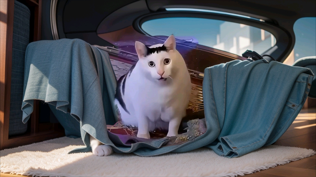 惊奇猫?蒙圈猫?呆住猫?惊叹猫?在哪都能合理搞笑!