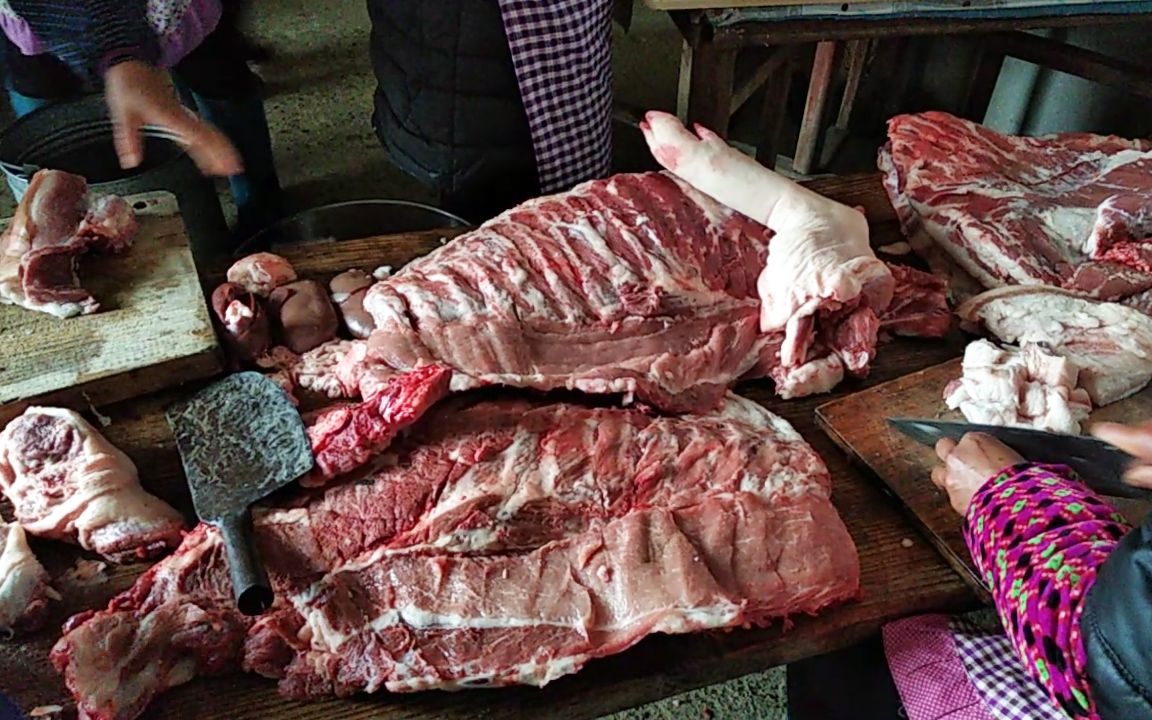五十斤猪肉真实图片图片