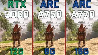 Download Video: 英伟达 RTX 3060 12GB vs Arc A750 8GB vs A770 16GB 英特尔 | 15款游戏FPS帧数对比 | 1080P & 2K