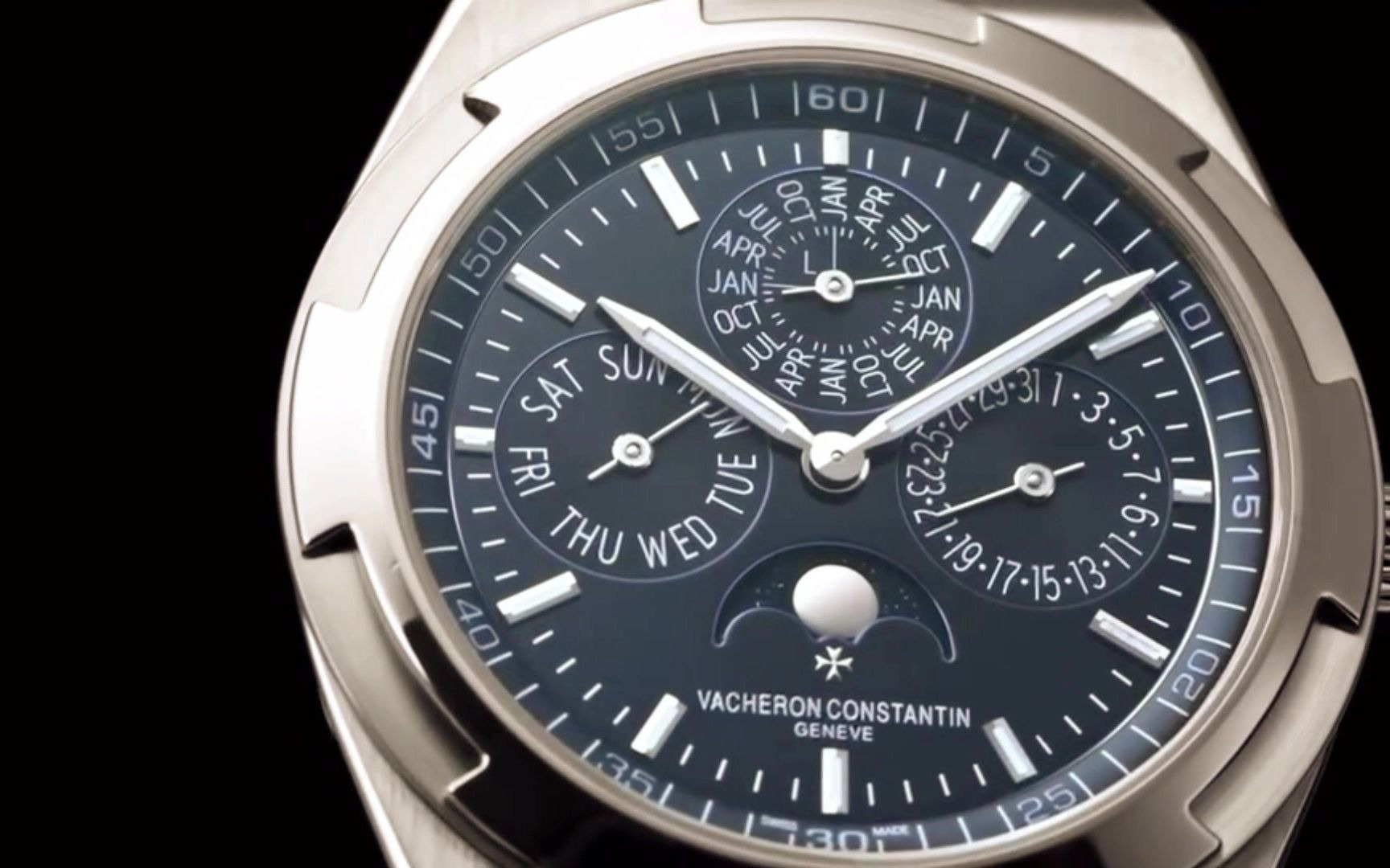 江诗丹顿纵横四海系列4300v超薄万年历手表