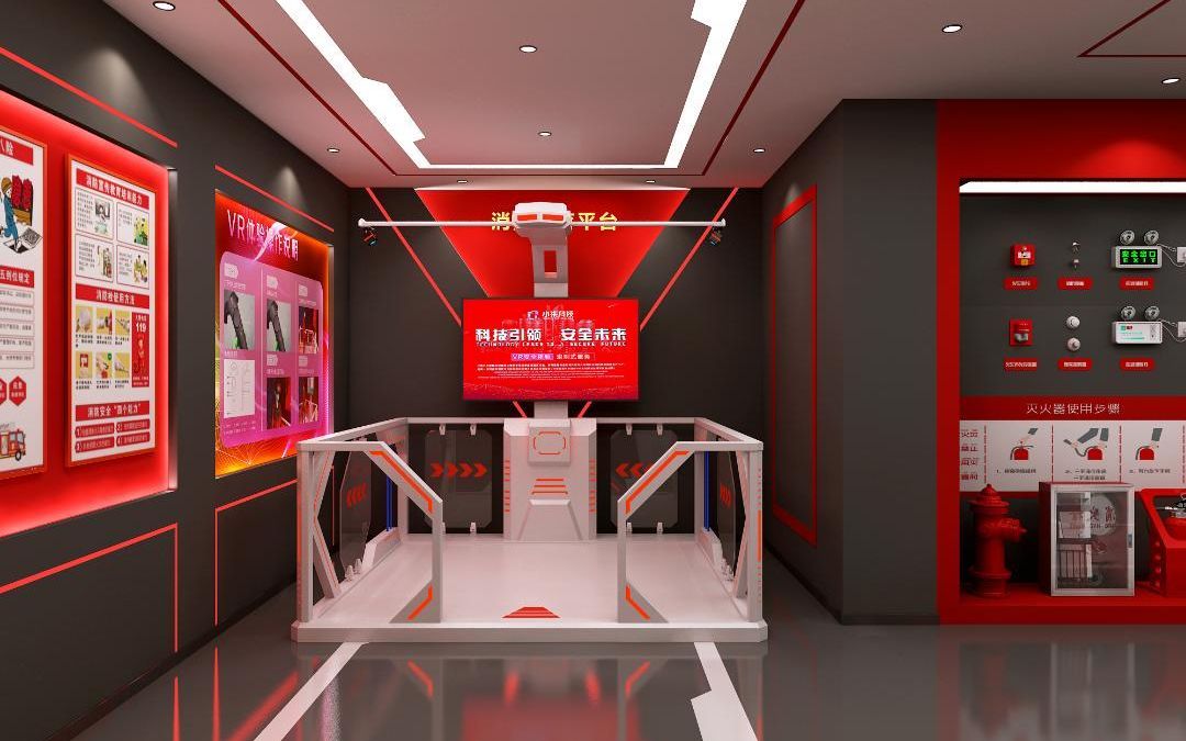 vr消防安全体验馆设备展厅模拟灭火心肺复苏救助系统知识抢答题烟雾