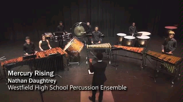 Mercury Rising by Nathan Daughtrey 2017 Westfield Percussion Ensemble哔哩哔哩bilibili