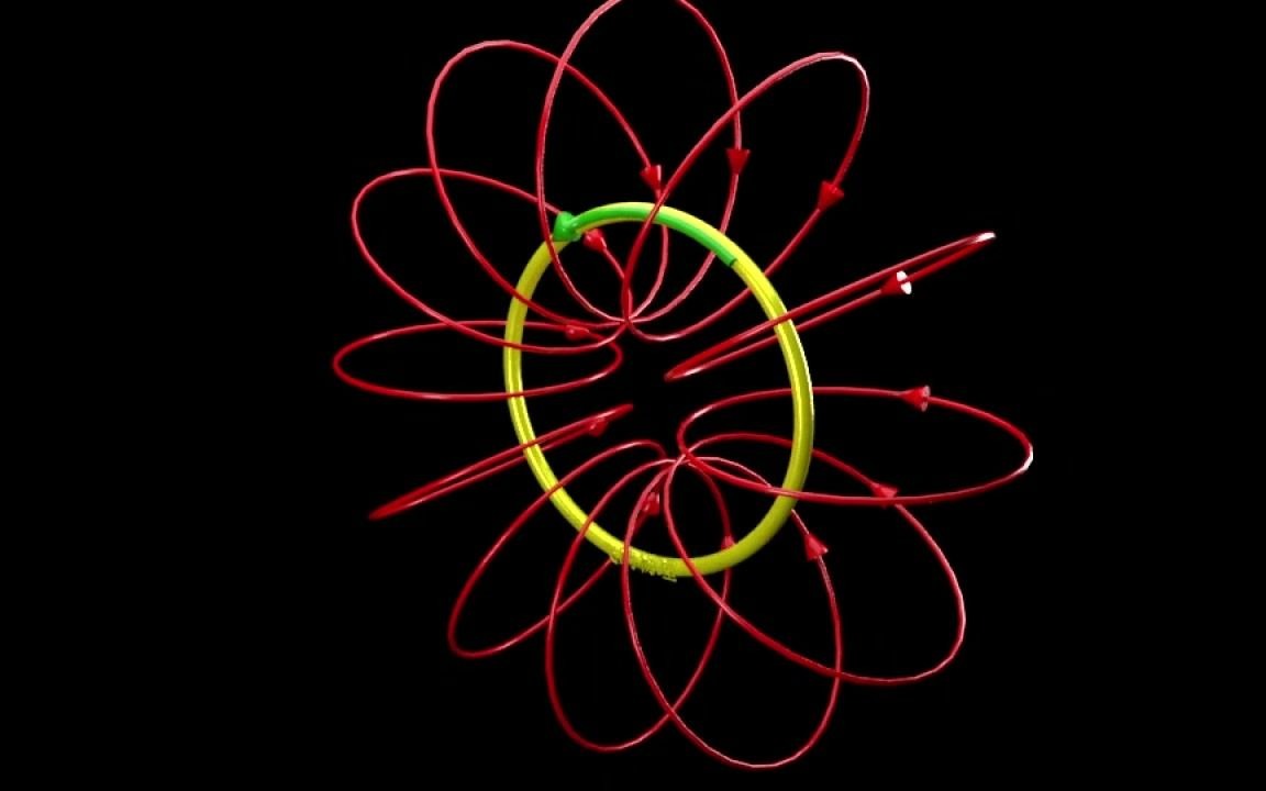 飞鸥物理 环形电流周围的磁场 3D动画哔哩哔哩bilibili