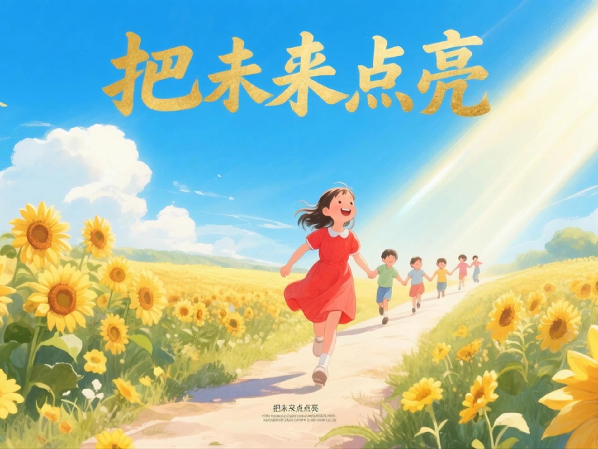 《把未来点亮》大合唱版，视频完整，可作演出背景，另有伴奏版。原创版权，请勿搬运。