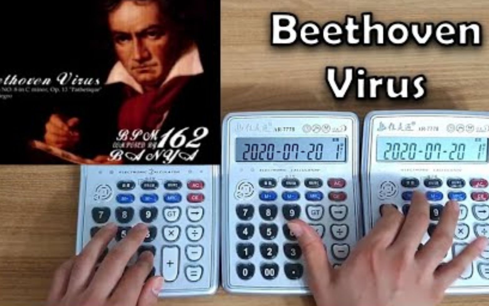 [图]用3台计算器演奏Beethoven Virus，经典款情迷贝多芬