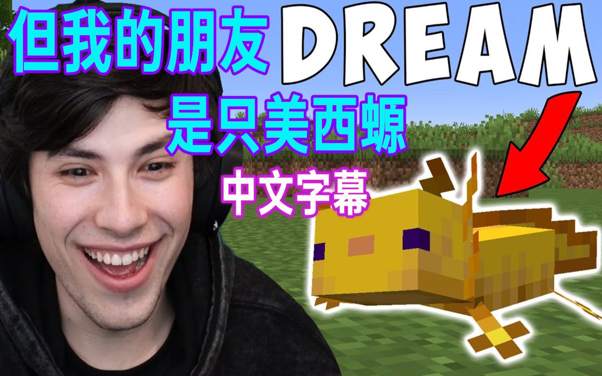 [图]【MCYT/GoegeNotFound/中文字幕】Dream变成了美西螈