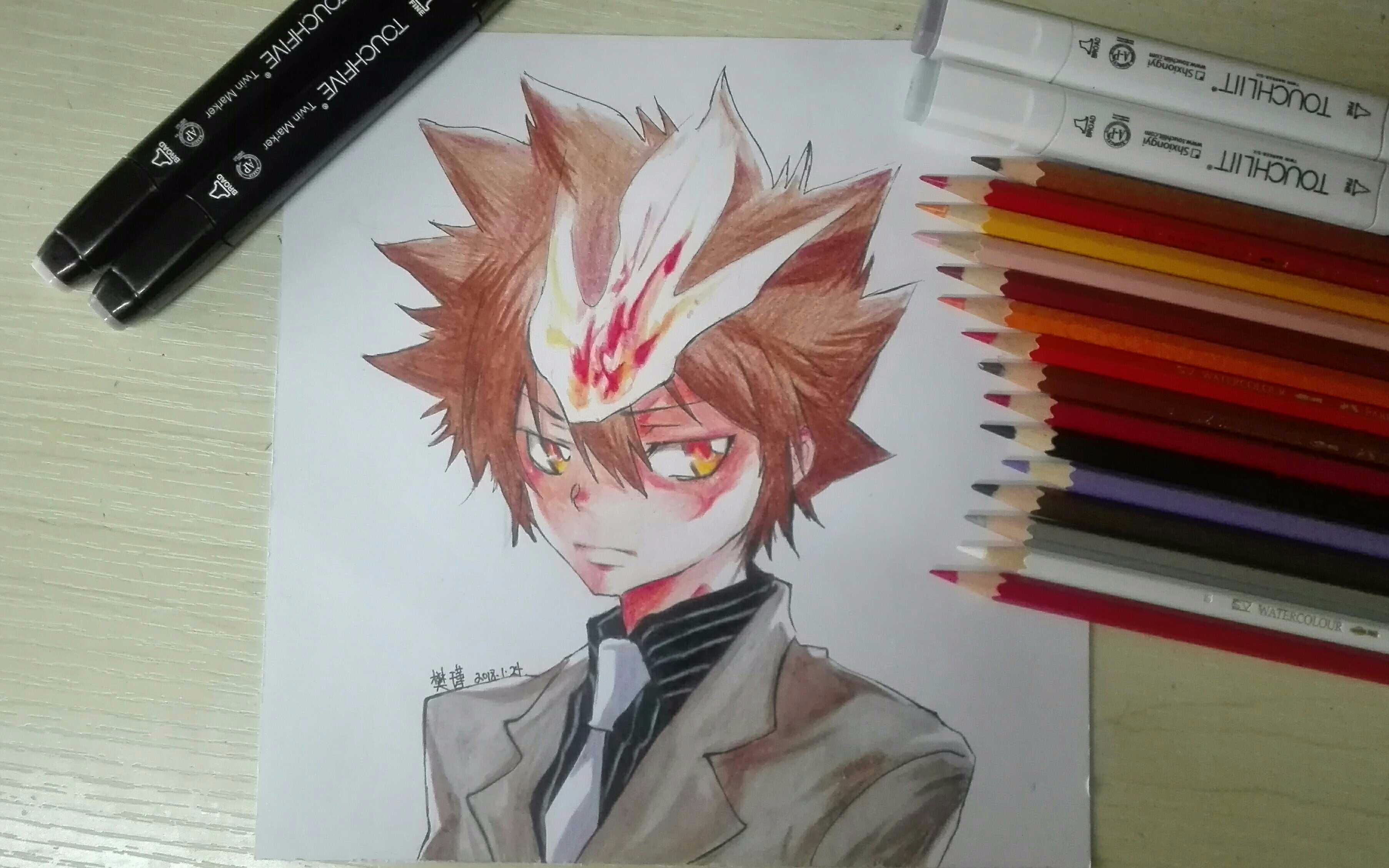 【樊瑾】画一只超级攻的言纲sama_哔哩哔哩_bilibili