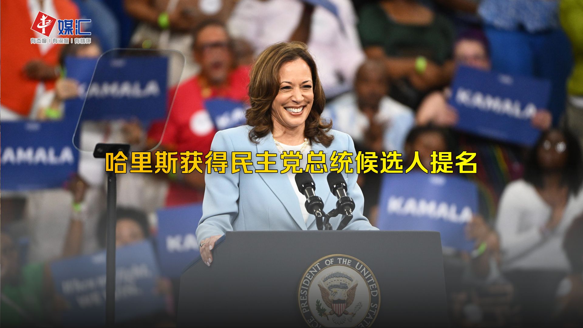 哈里斯获得民主党总统候选人提名