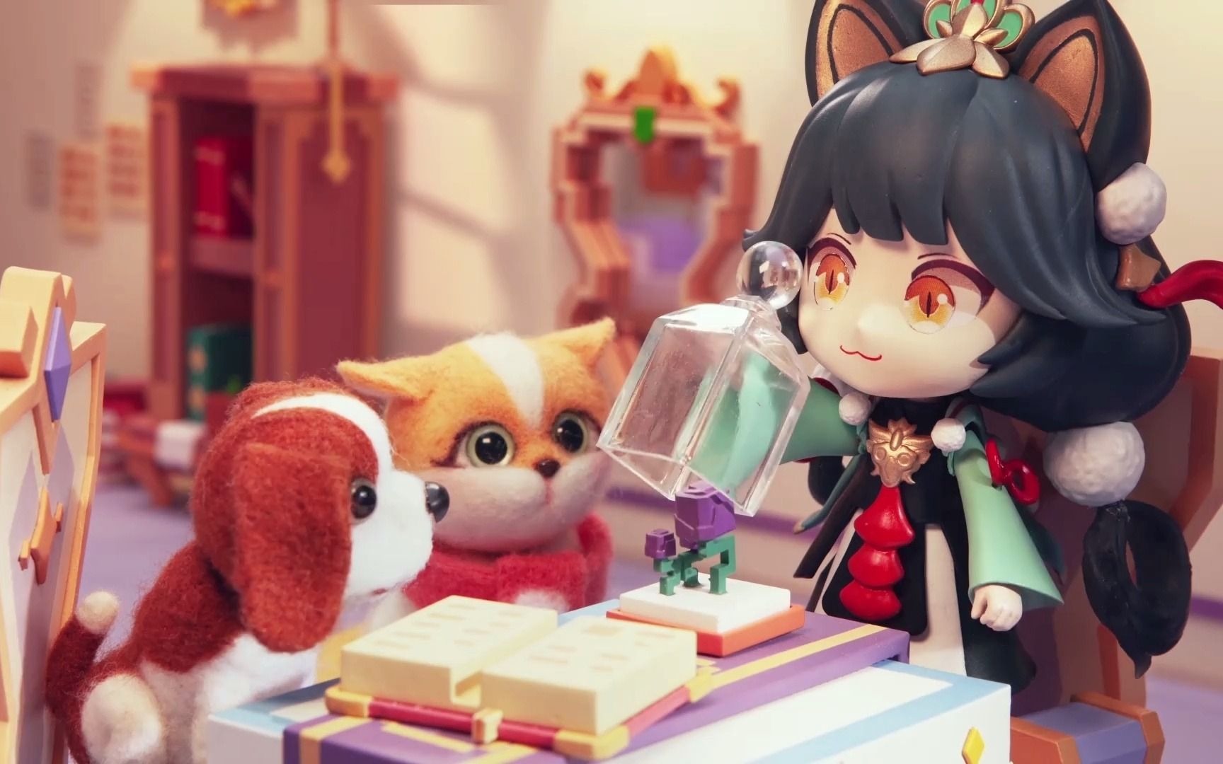 方方块块,可可爱爱,快和喵千岁一起来看看《梦幻西游》手游家园最新