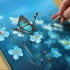 【丙烯画】【绘画教程】【中字】春天-How to Draw Spring Scenery  Acrylic Painti