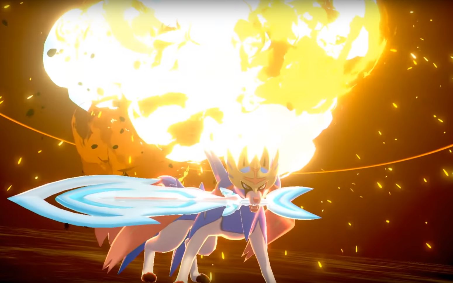 剑盾神兽专属技展示斩破虚空之苍响vs巨盾冲击的藏玛然特