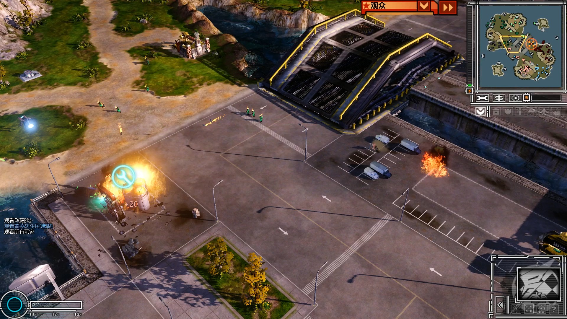 红警3【armor rush】(装甲冲击)pvp但每人带俩凶残电脑 | 基地车开局