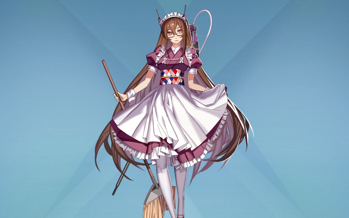 【战舰少女r】天龙 换装——温柔女仆