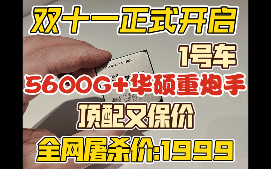 全网无敌最低价5600G 核显王中王.双十一正式开启.支持全国免费上门售后服务保障哔哩哔哩bilibili