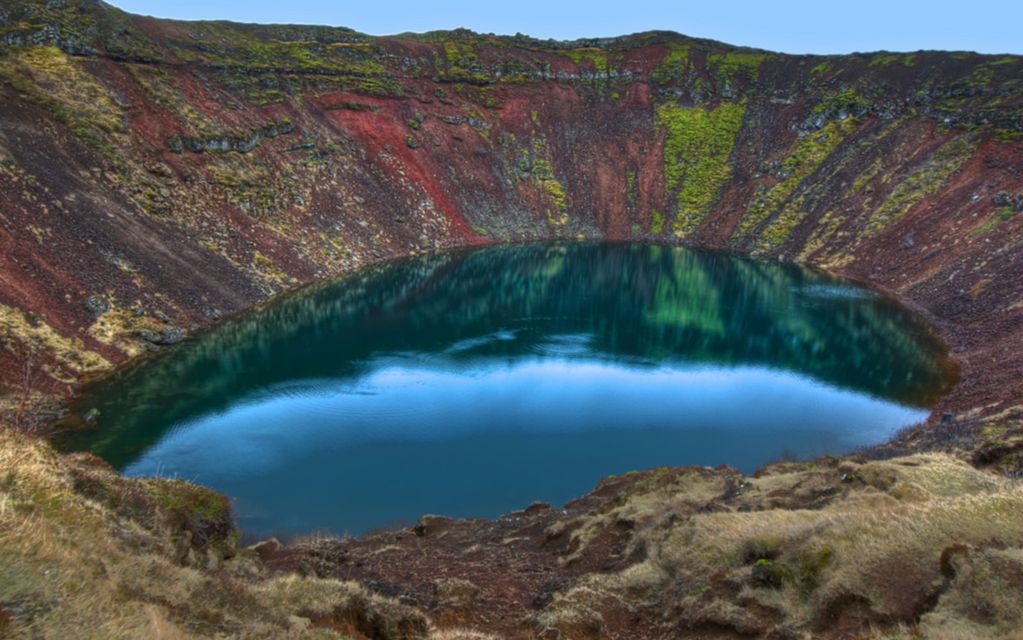 冰岛格里姆斯内斯火山keri08湖_哔哩哔哩 (゜-゜)つロ 干杯~-bili