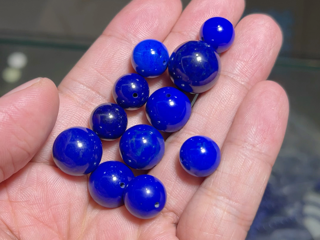 纯碎 天然青金石群青蓝