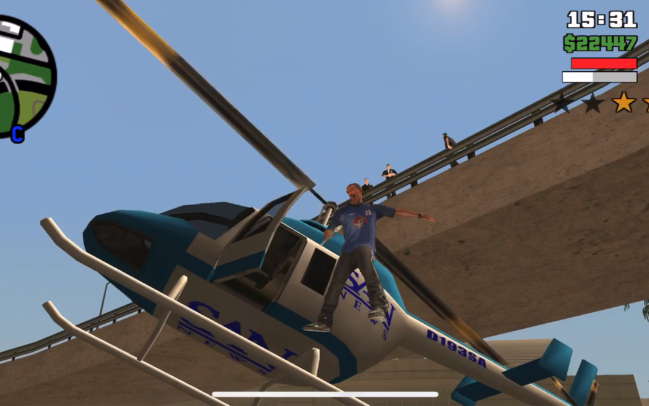 【gtasa】感谢大自然馈赠的新闻直升机