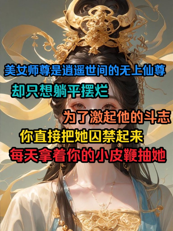 [图]绝色师尊明明是逍遥世间的无上仙尊，却只想躺平摆烂，为了改变师尊，你直接把她囚禁起来，每天拿着你的小皮鞭抽她…