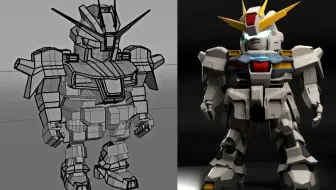 【3D建模】如何实现高达自由，看完这个教程从此翻身做爸爸！