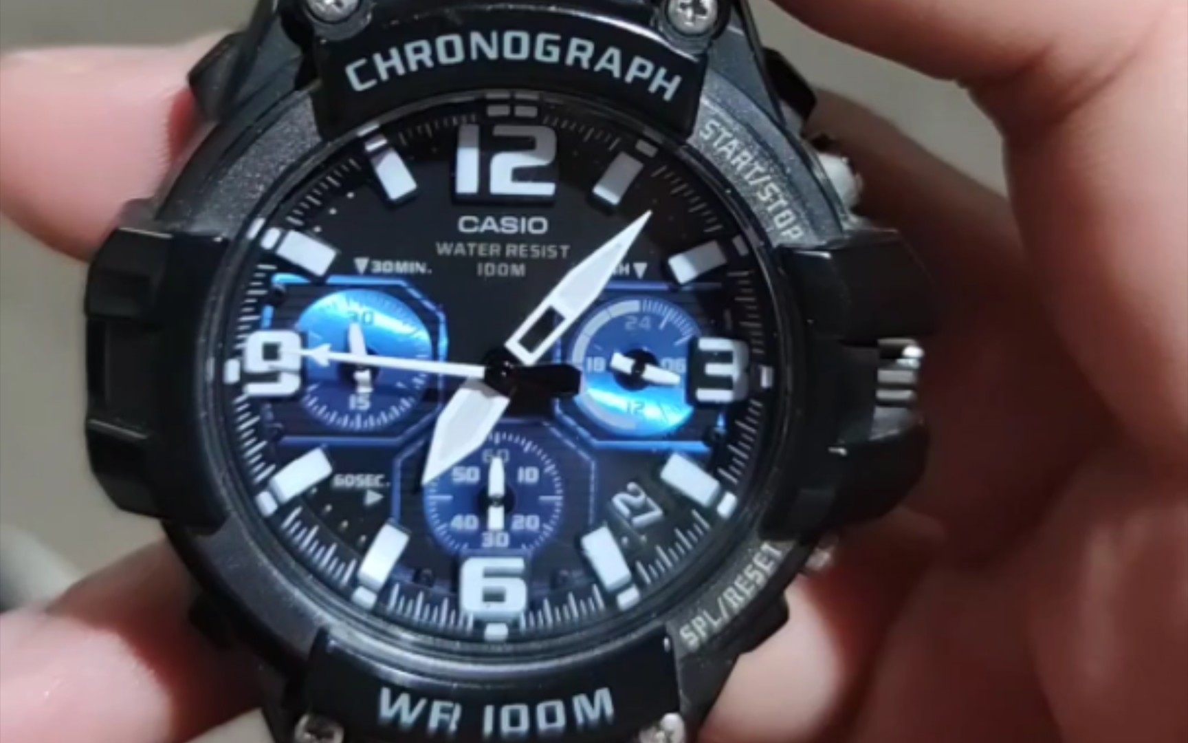 认识手表卡西欧mcw-100h调表教程