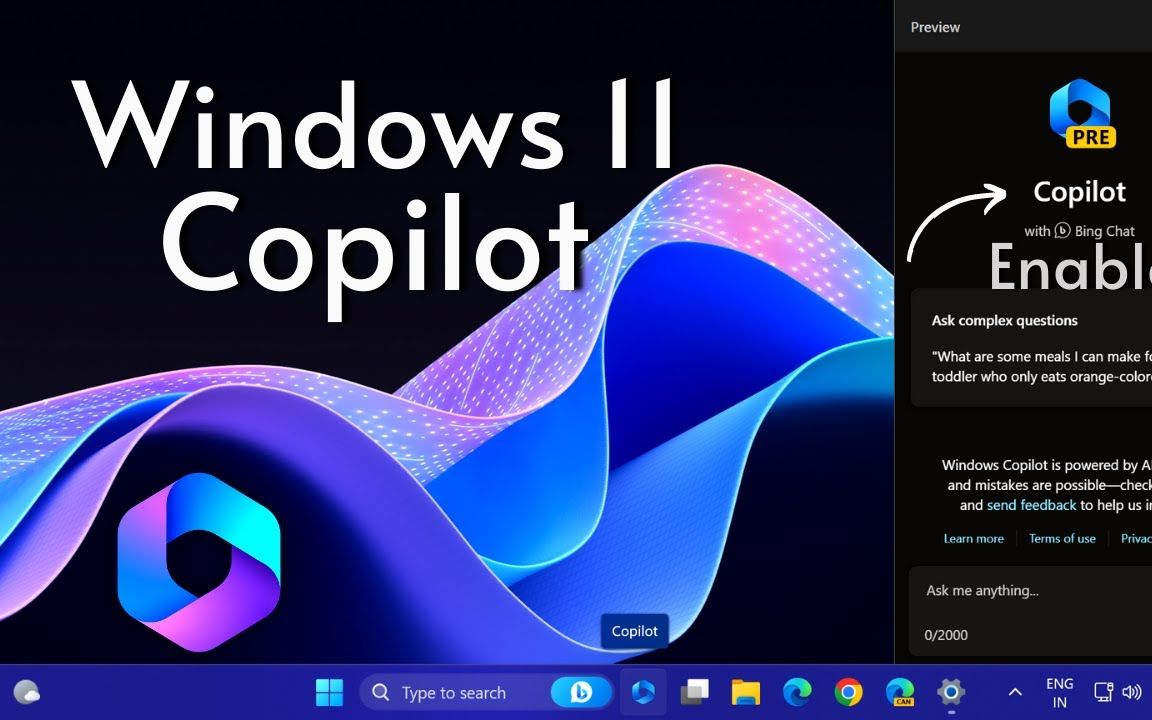 Windows 11 最新更新提供了大家期待已久的 Copilot 功能哔哩哔哩bilibili