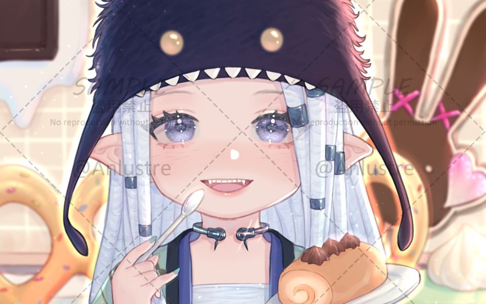 【绘画过程】ff14 梦园肥肥