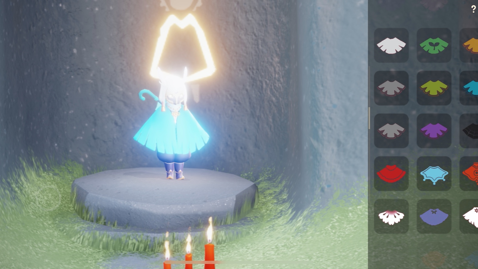 光遇ios永久矮人白鸟大伞篝火等后七全毕业 礼包差一个 头饰差音乐会