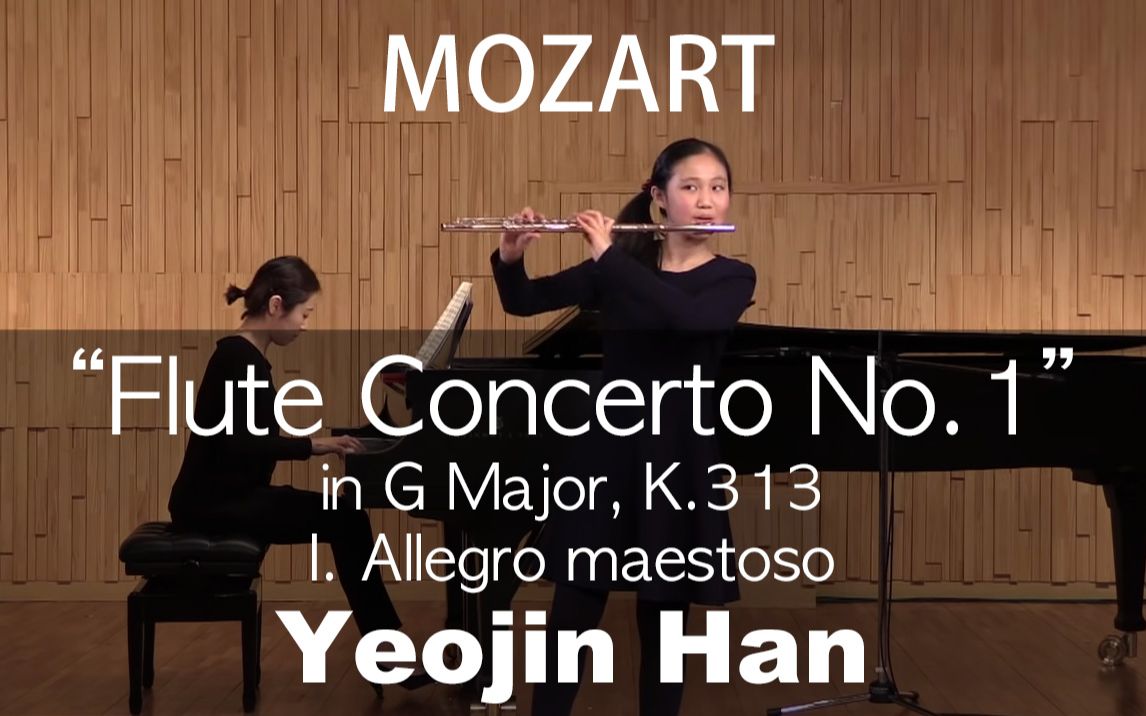 [图]W.A.Mozart___Flute Concerto No.1 in G, K313 - M1 (Yeojin Han)