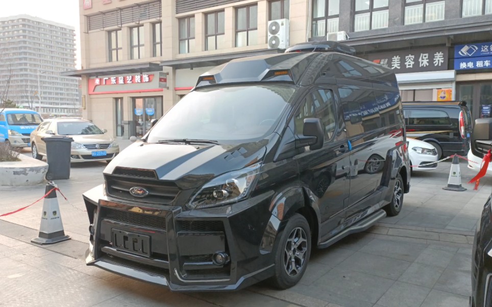 福特v362改装b型商旅房车,黑骑士二代领袖,家庭旅居一车两用